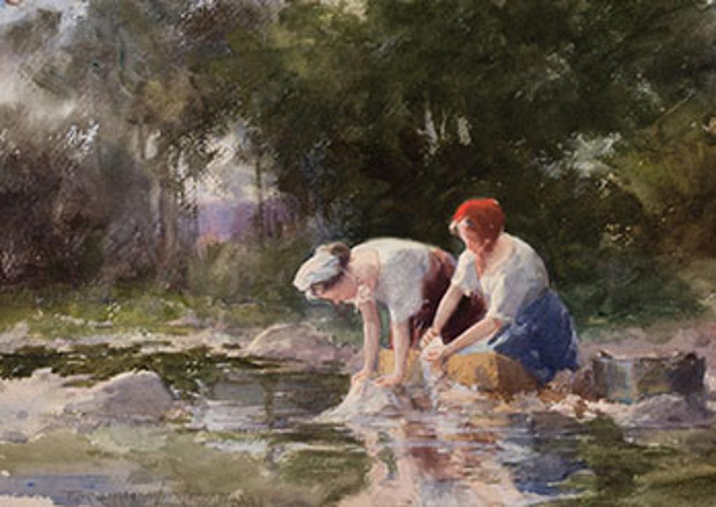Farquhar Mcgillivray Strachan Stewart Knowles (1859-1932) - Washday