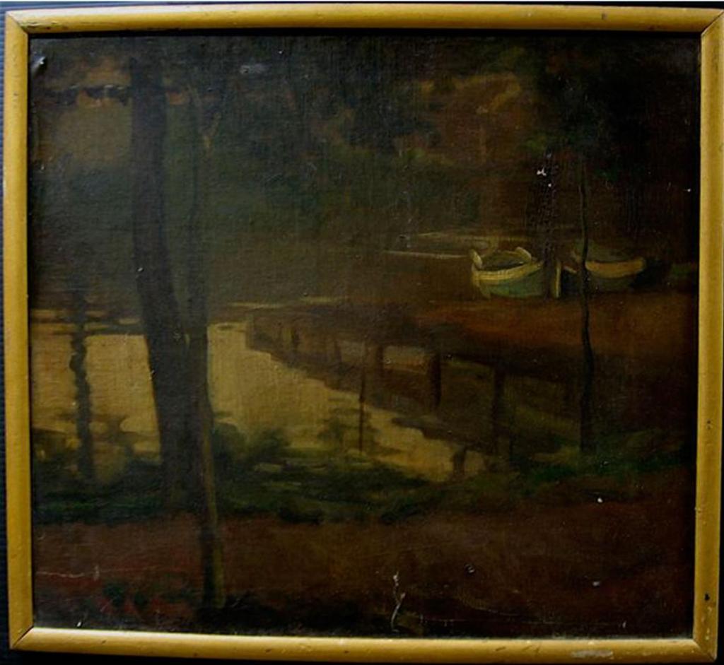 Sydney Strickland Tully (1860-1911) - Evening At The Dock