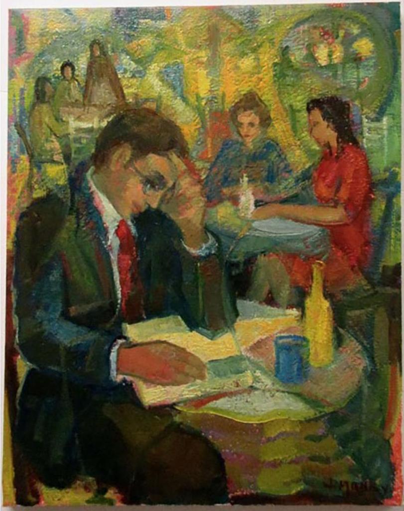 Wadie El Mahdy (1921-2001) - Cafe Scene