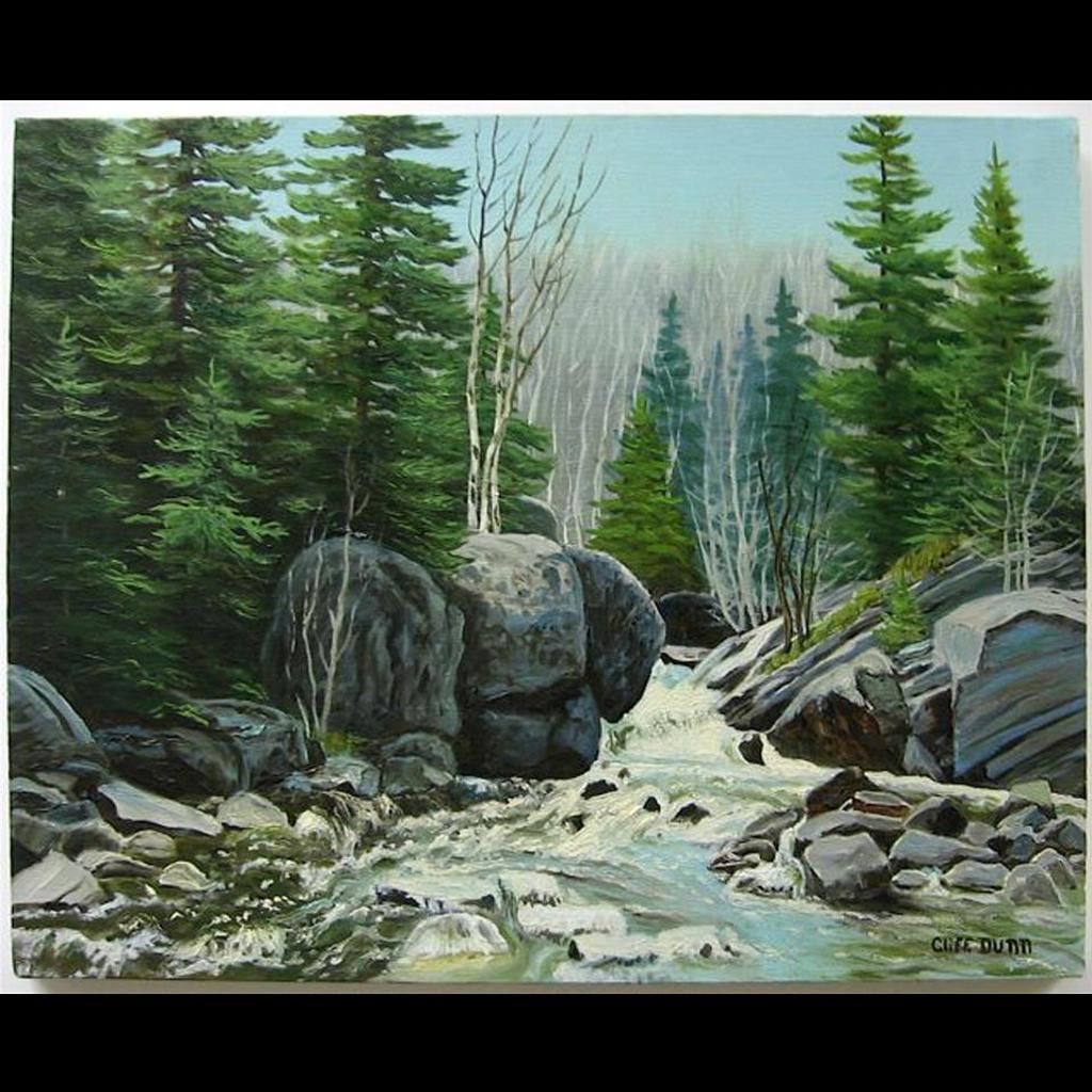 Clifford Edgar Dunn (1918-1987) - Algonquin White Water; Early Spring, Algonquin Park