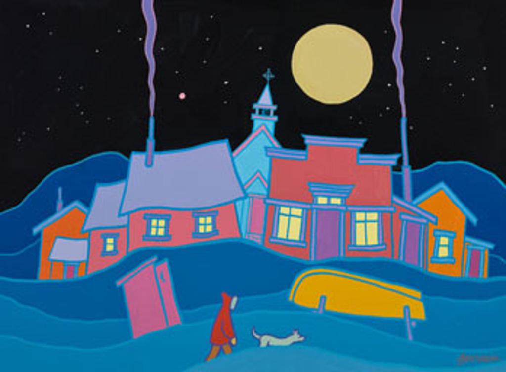 Ted Harrison (1926-2015) - Mars Over Yukon