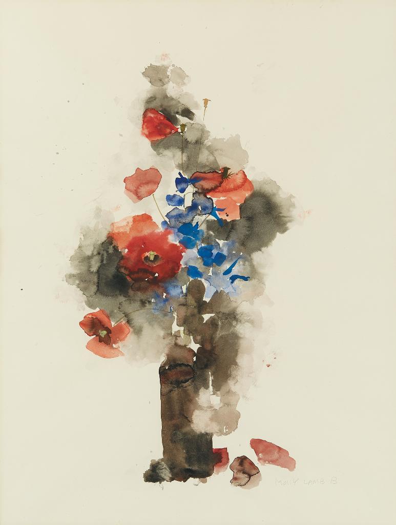 Molly Joan Lamb Bobak (1922-2014) - Poppies