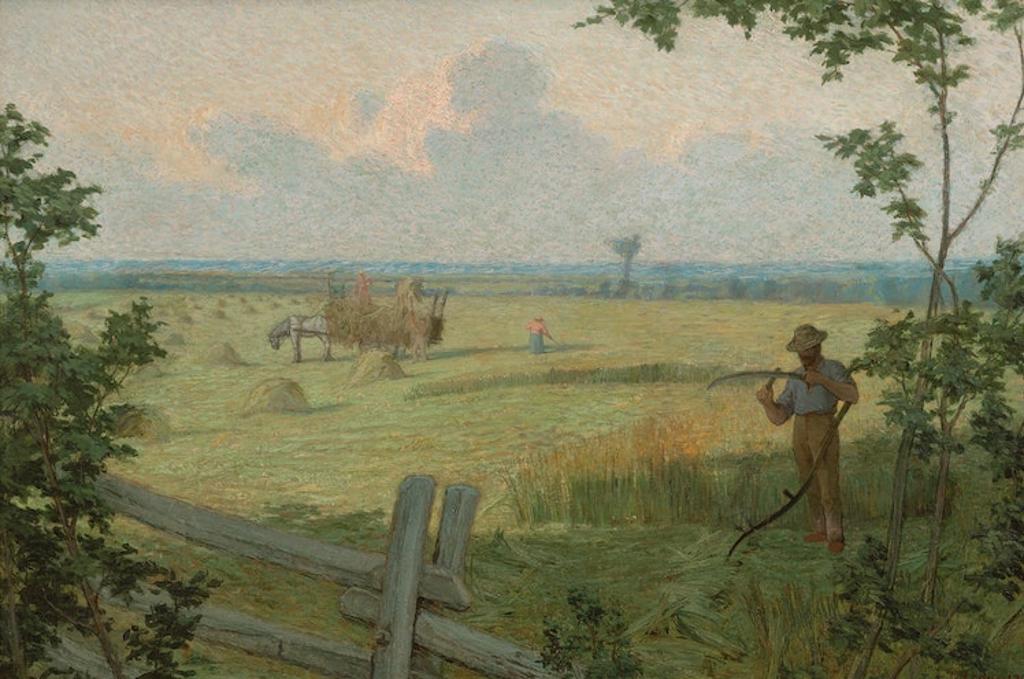 Ozias Leduc (1864-1955) - Les foins (The Hayfield), 1901