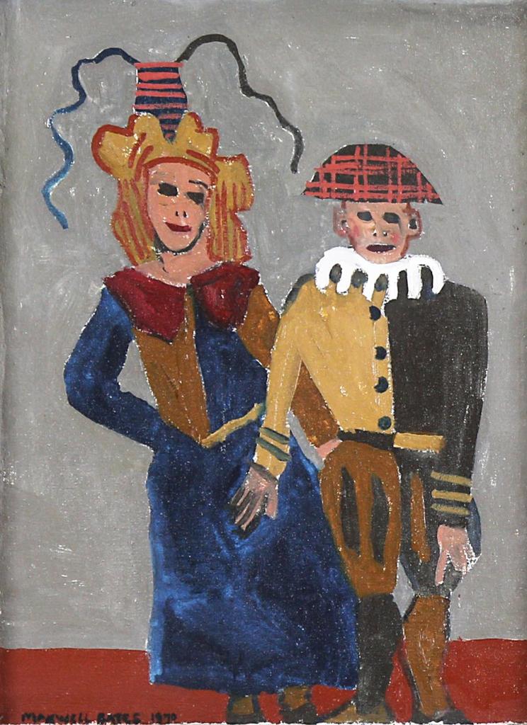 Maxwell Bennett Bates (1906-1980) - Couple In Fancy Dress; 1970