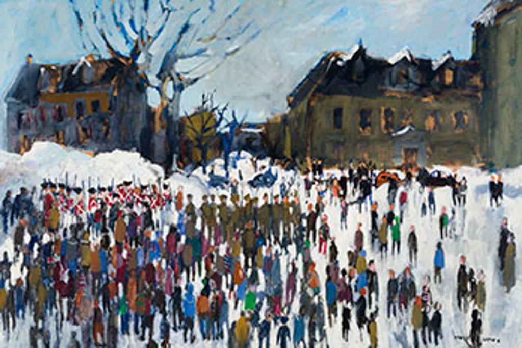 Molly Joan Lamb Bobak (1922-2014) - March on Quebec