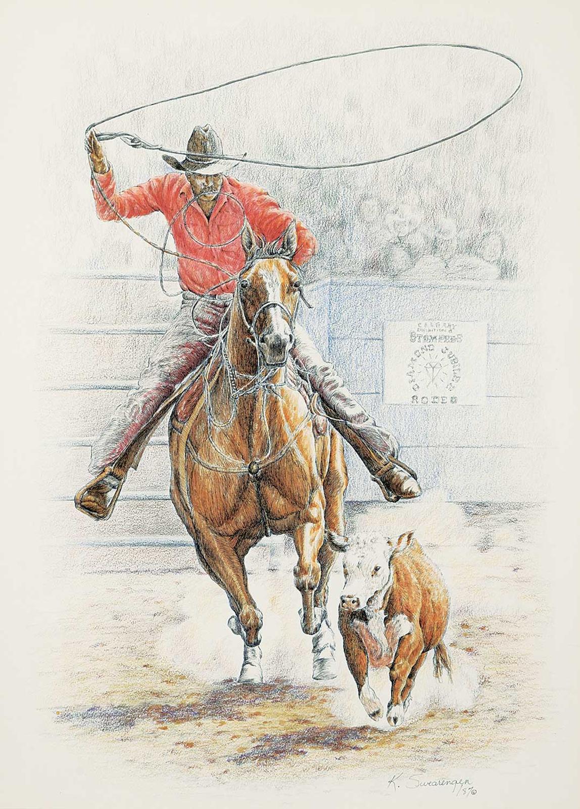 Karen Swearengen - Untitled - Calf Roping