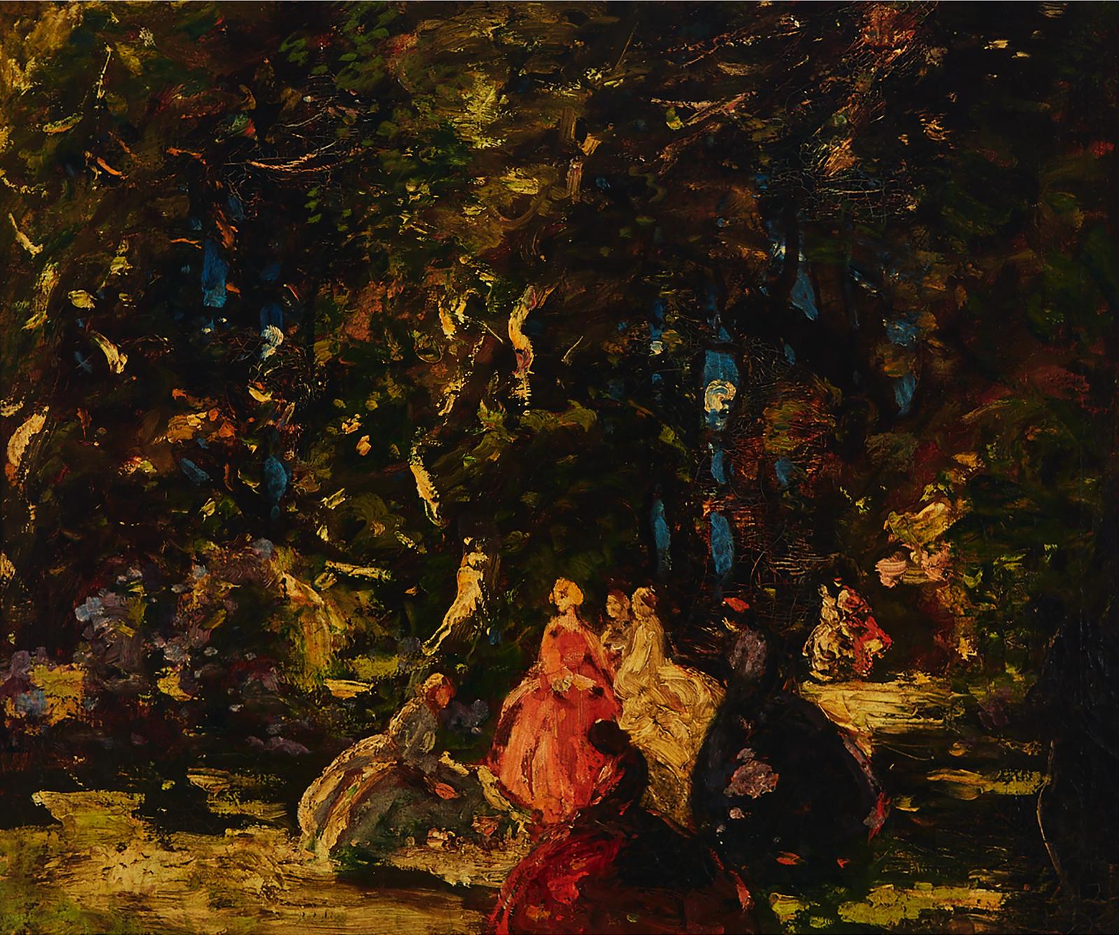Thomas Edwin Mostyn (1864-1930) - Picnic (Under A Full Moon)