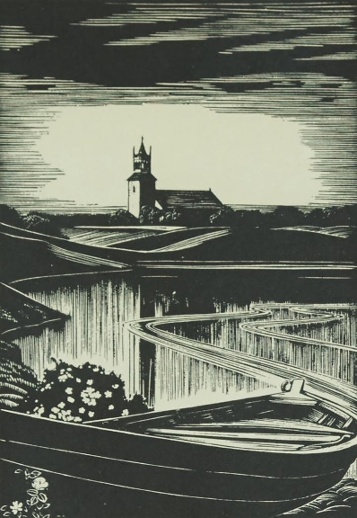 Walter Joseph (W.J.) Phillips (1884-1963) - The Church on the Hill (from 
