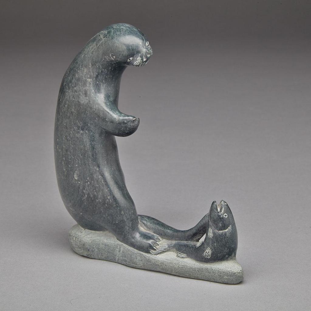 Juanisi Jakusi Itukalla (1949) - Otter And Fish