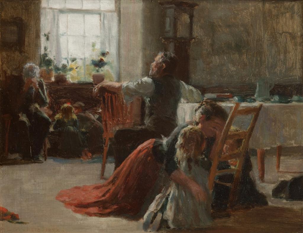 George Agnew Reid (1860-1947) - Family Prayer