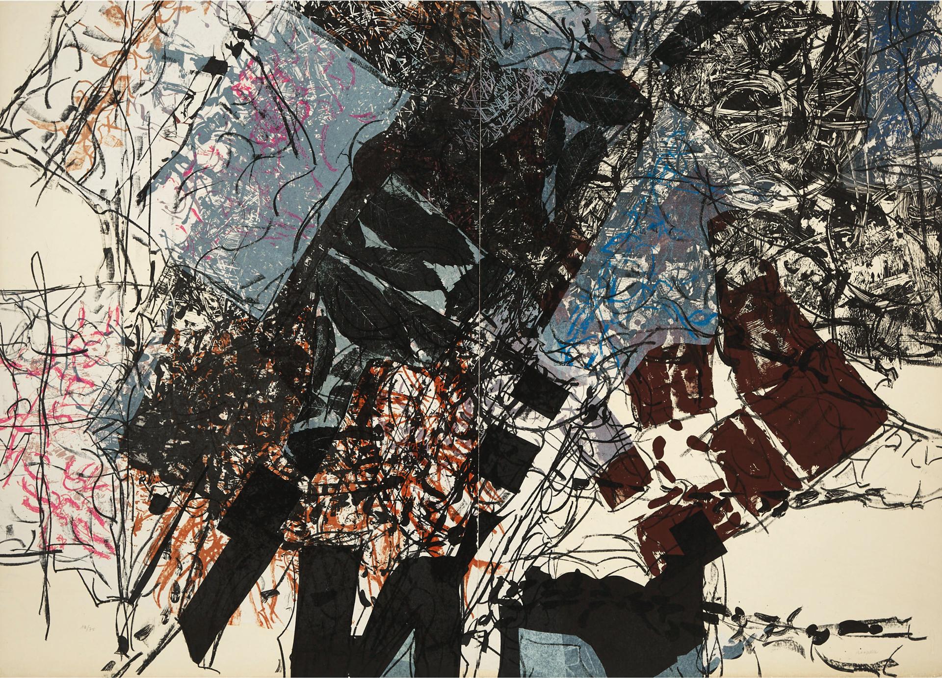 Jean-Paul Riopelle (1923-2002) - Automne, 1969 [yseult Riopelle, 1966.01est.Li]