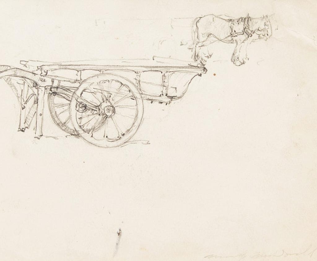Manly Edward MacDonald (1889-1971) - Horses and Carriage; Pair of Figure Studies