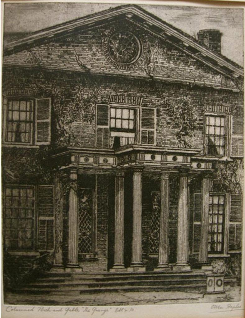 Owen B. Staples (1866-1949) - Columned Porch And Gable “The Grange”
