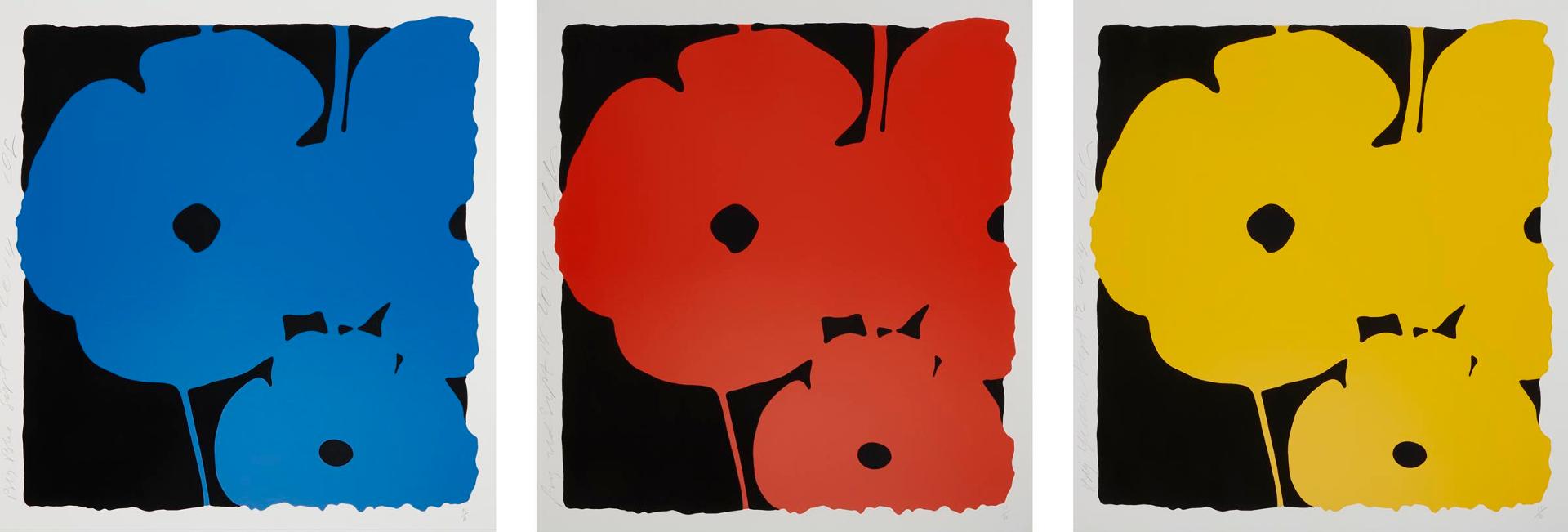 Donald Sultan (1951) - Big Poppies, 2014