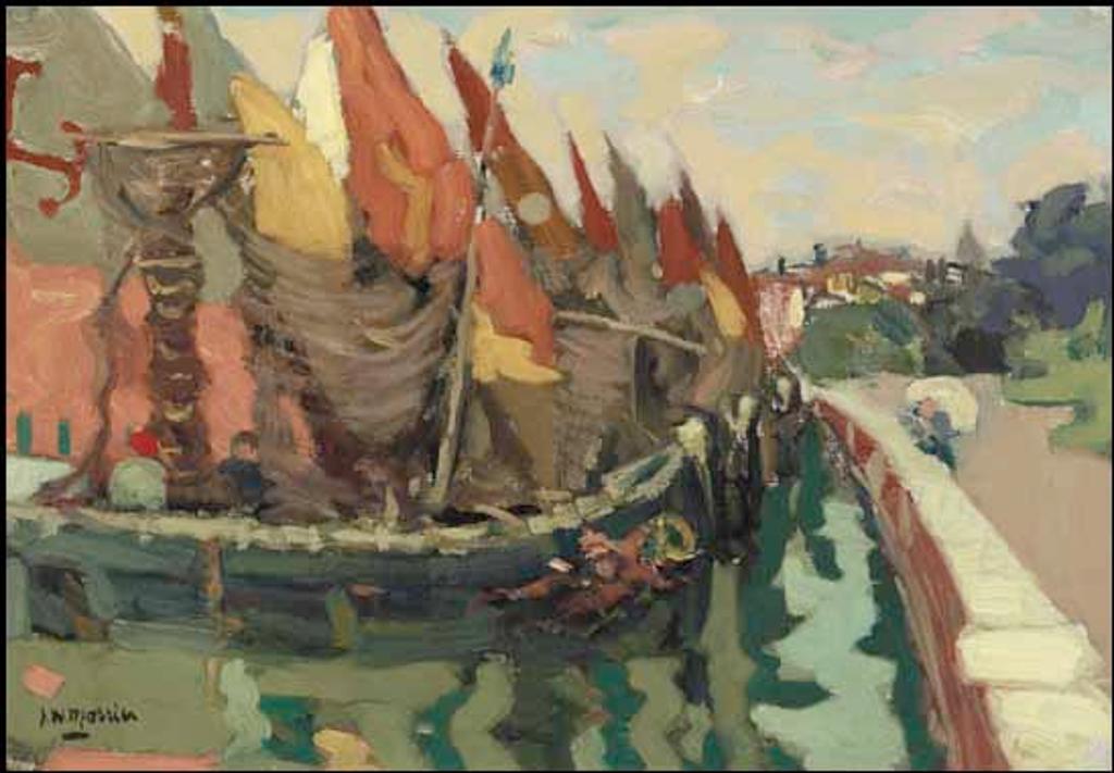 James Wilson Morrice (1865-1924) - Boats by a Promenade