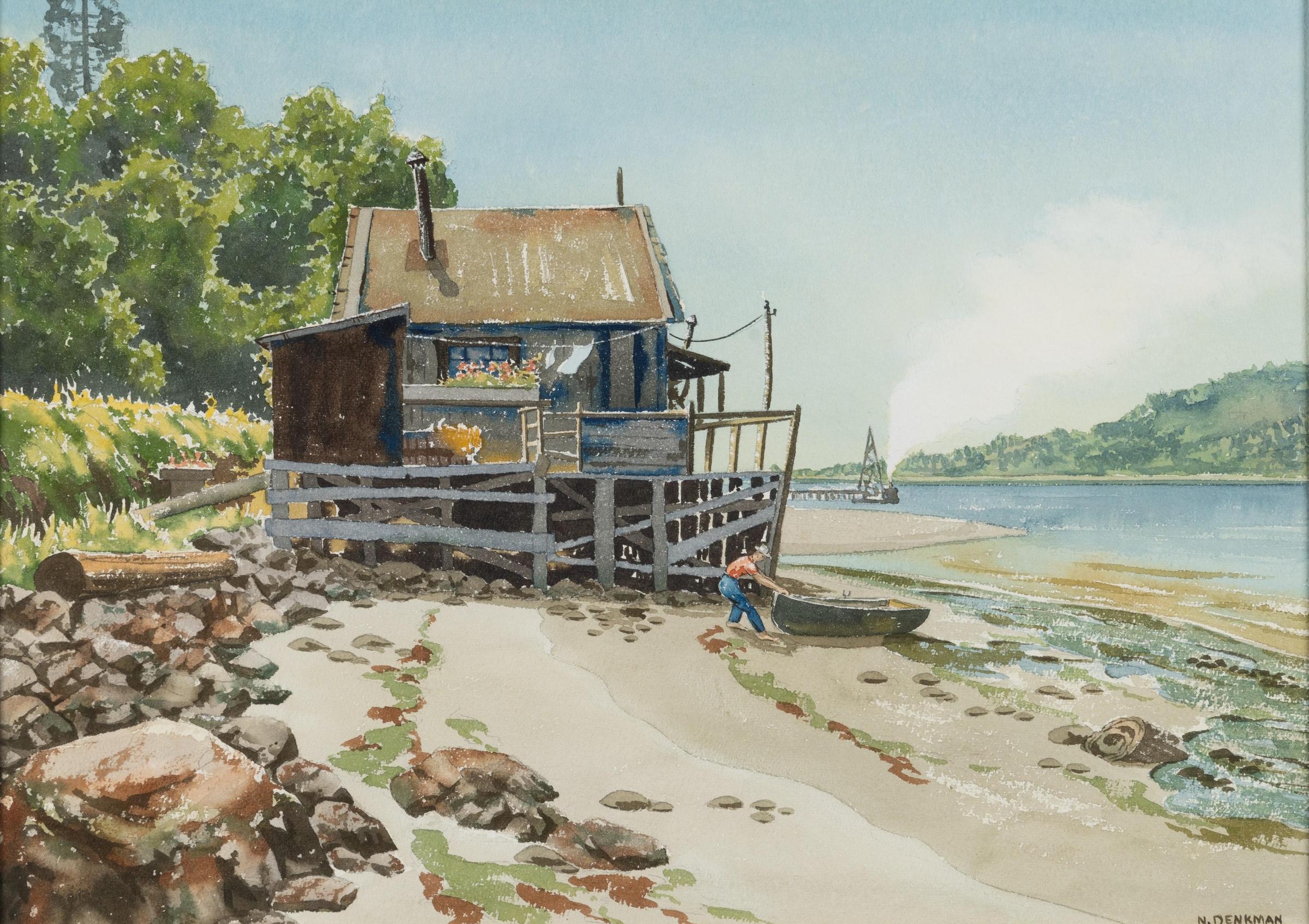 Norman Denkman (1925-1999) - Untitled - Beach House