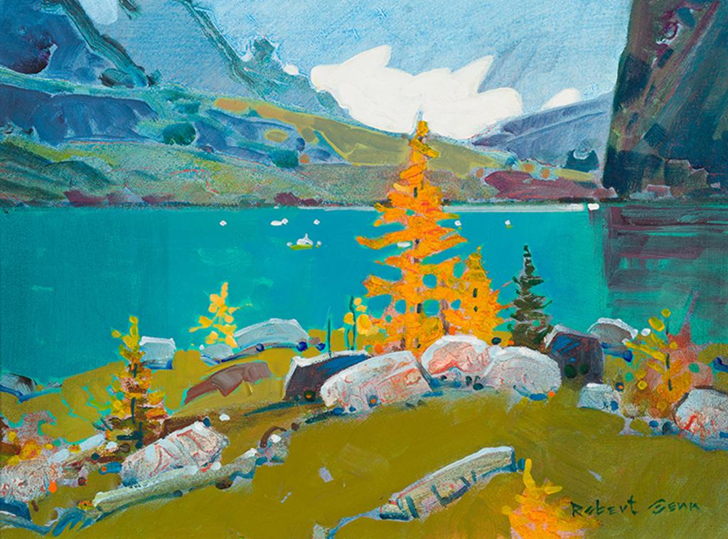 Robert Douglas Genn (1936-2014) - Float Ice at Lake McArthur, Yoho Park, BC