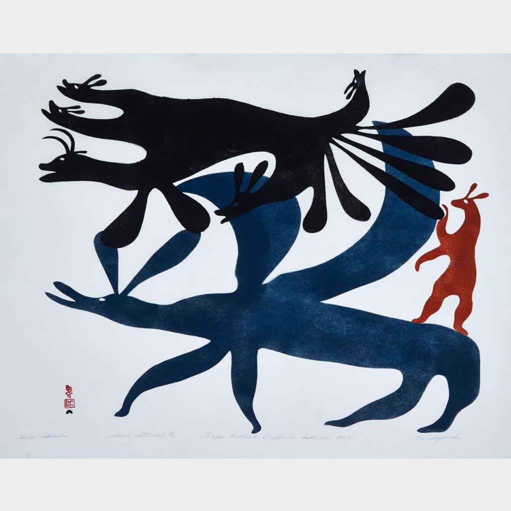 Kenojuak Ashevak (1927-2013) - Hare Spirits