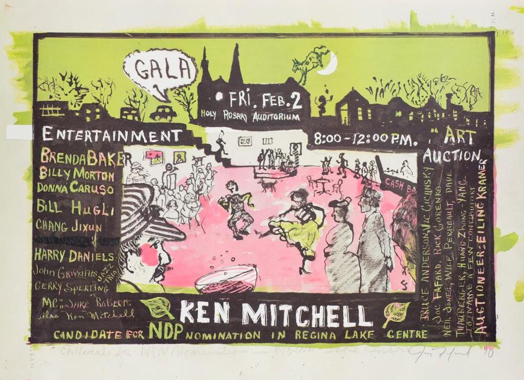 Joe Fafard (1942-2019) - Ken Mitchell Candidate for NDP