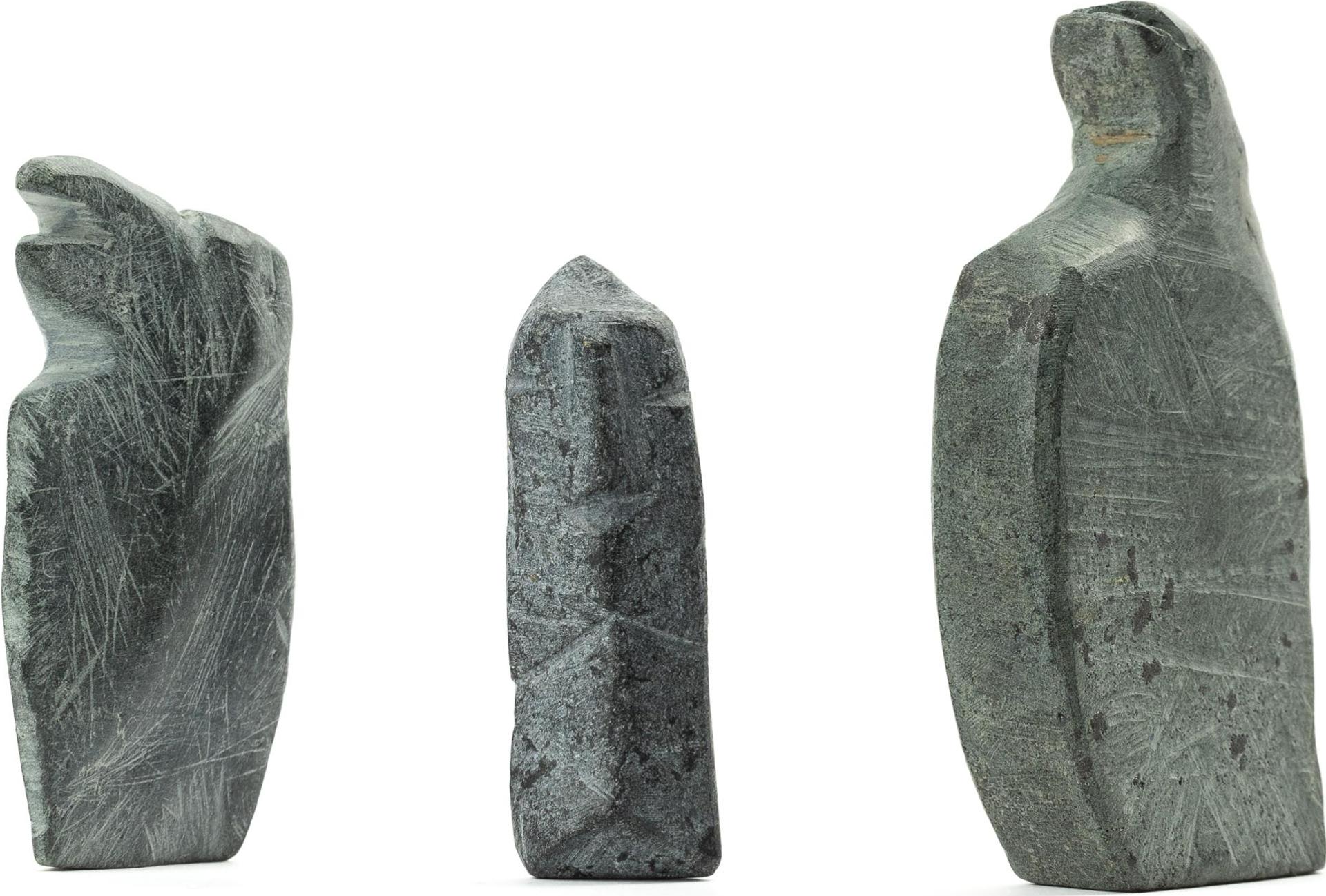 Jimmy Taipanak (1919-2000) - Three Small Abstract  Sculptures