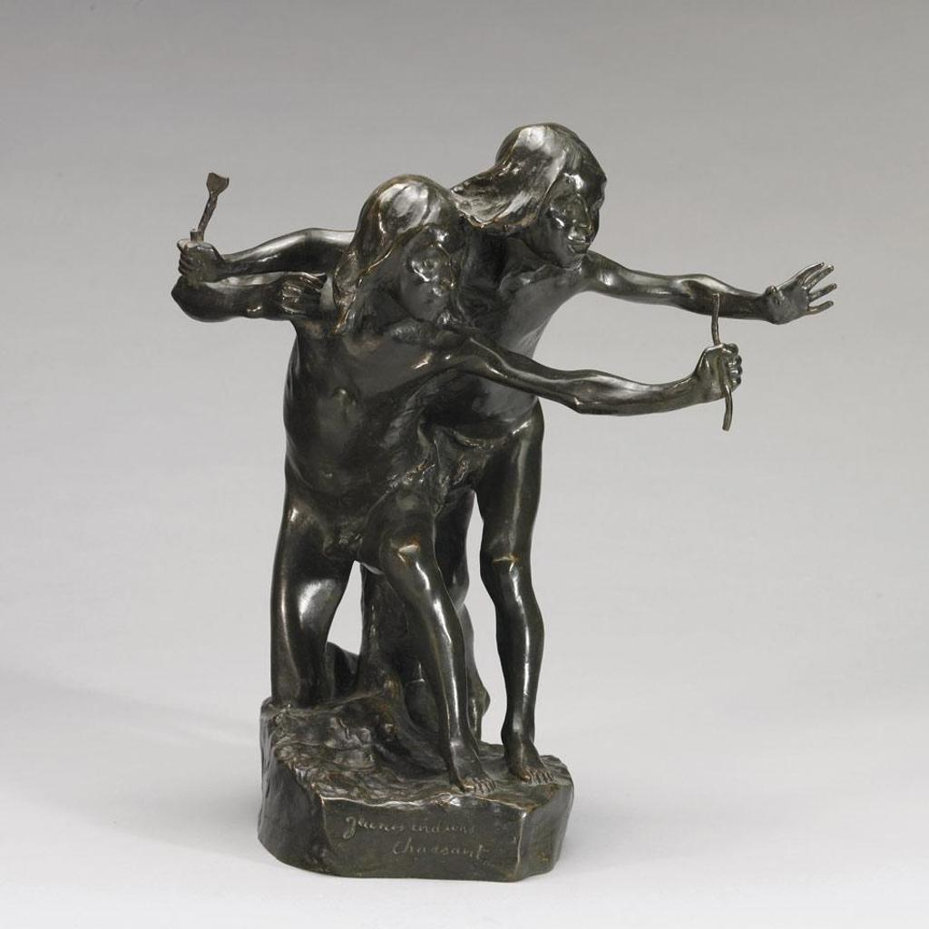 Alfred Laliberté (1878-1953) - Jeunes Indiens Chassant