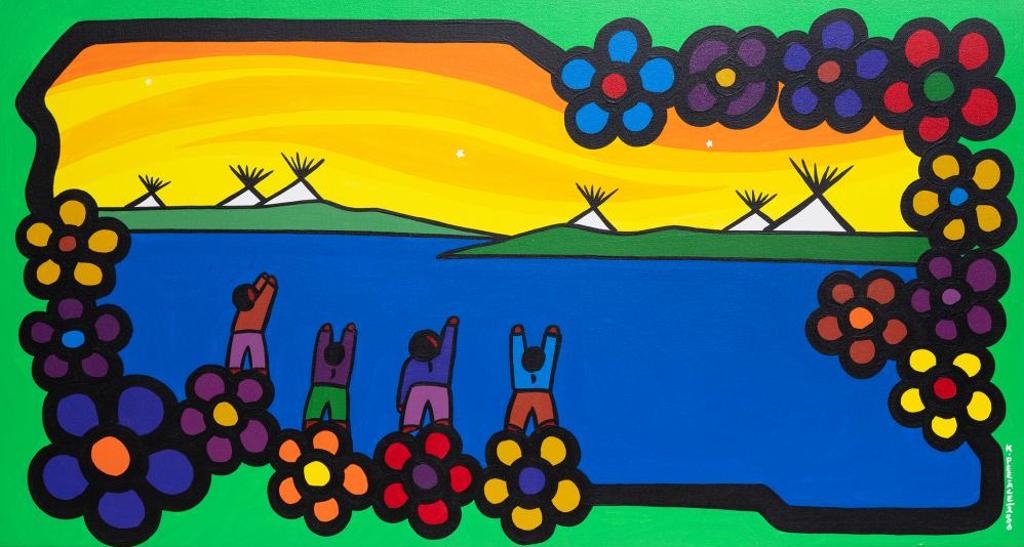Kevin Pee-Ace (1972) - Untitled - Across the Lake