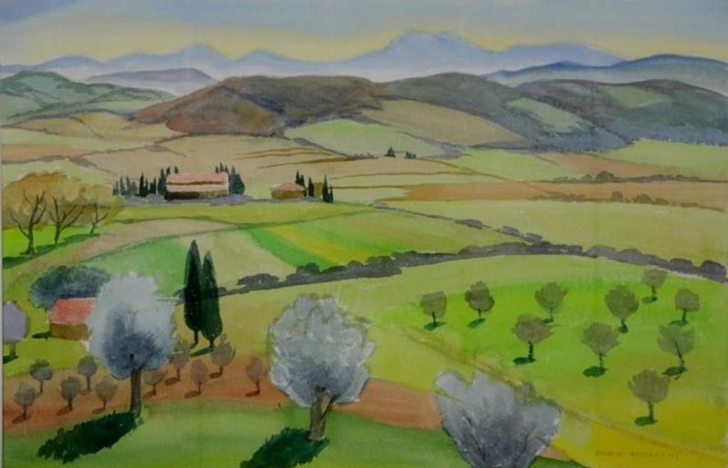 Doris Jean McCarthy (1910-2010) - TUSCAN PANORAMA (2000)