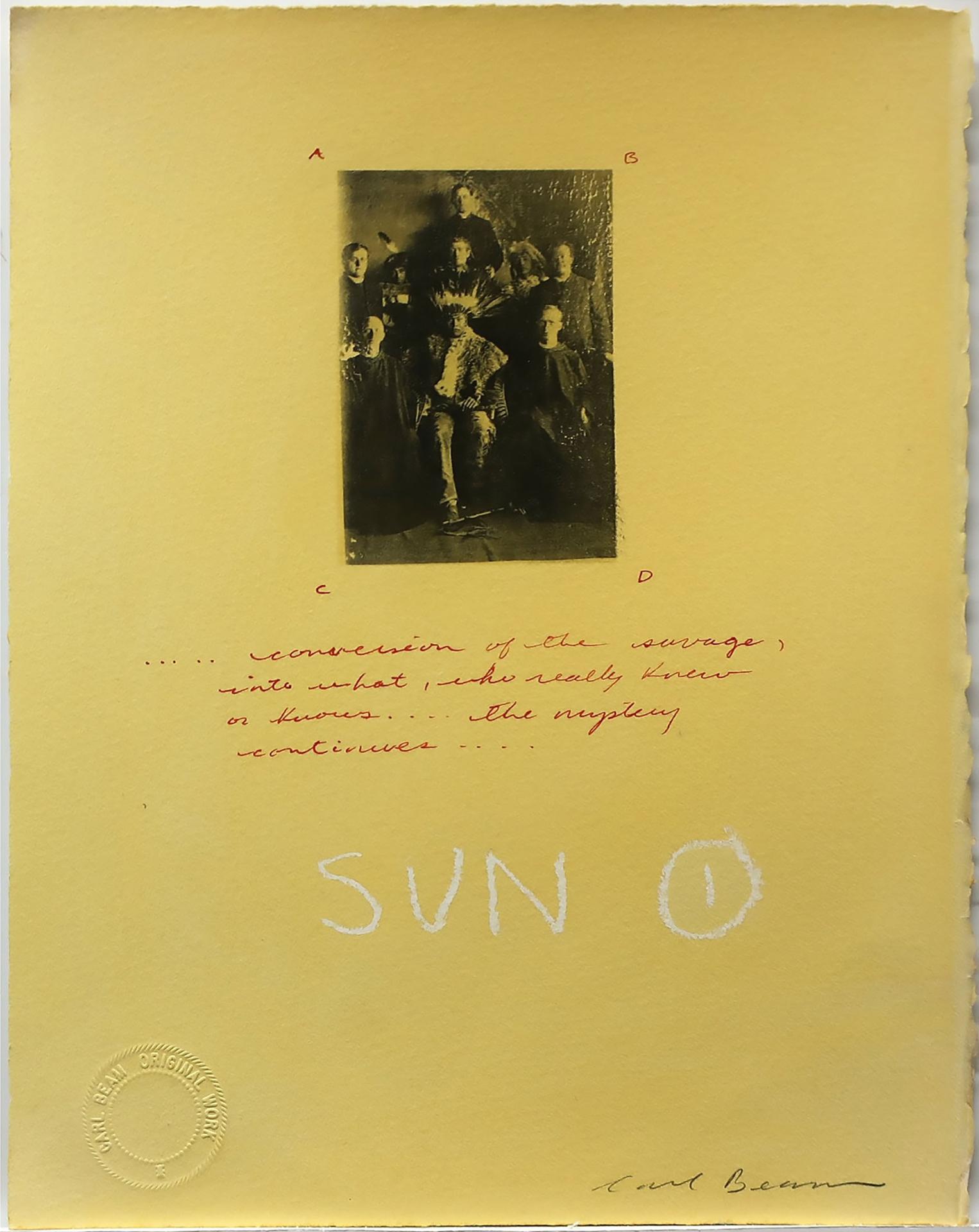 Carl Beam (1943-2005) - Sun 1 (Conversion Of The Savage, Into What, Who Really Knew Or Knows...The Mystery Continues...)