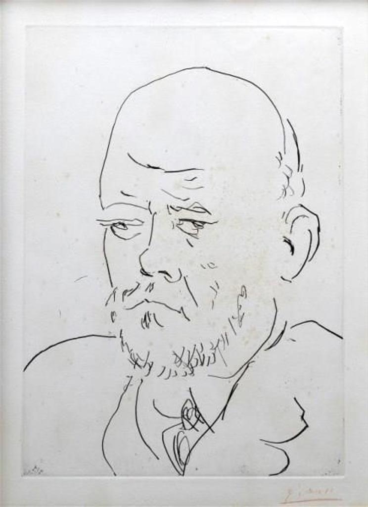 Pablo Ruiz Picasso (1881-1973) - Portrait d'Ambroise Vollard, III (from La Suite Vollard) [Bloch 233]