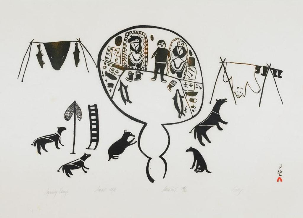 Lucy Qinnuayuak (1915-1982) - Spring Camp