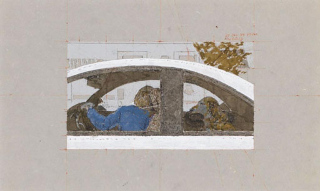 Alexander (Alex) Colville (1920-2013) - Study for Dog in Car