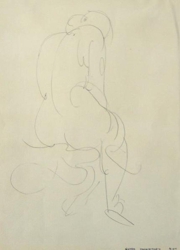 Henry George Glyde (1906-1998) - SEATED NUDE (double-sided)