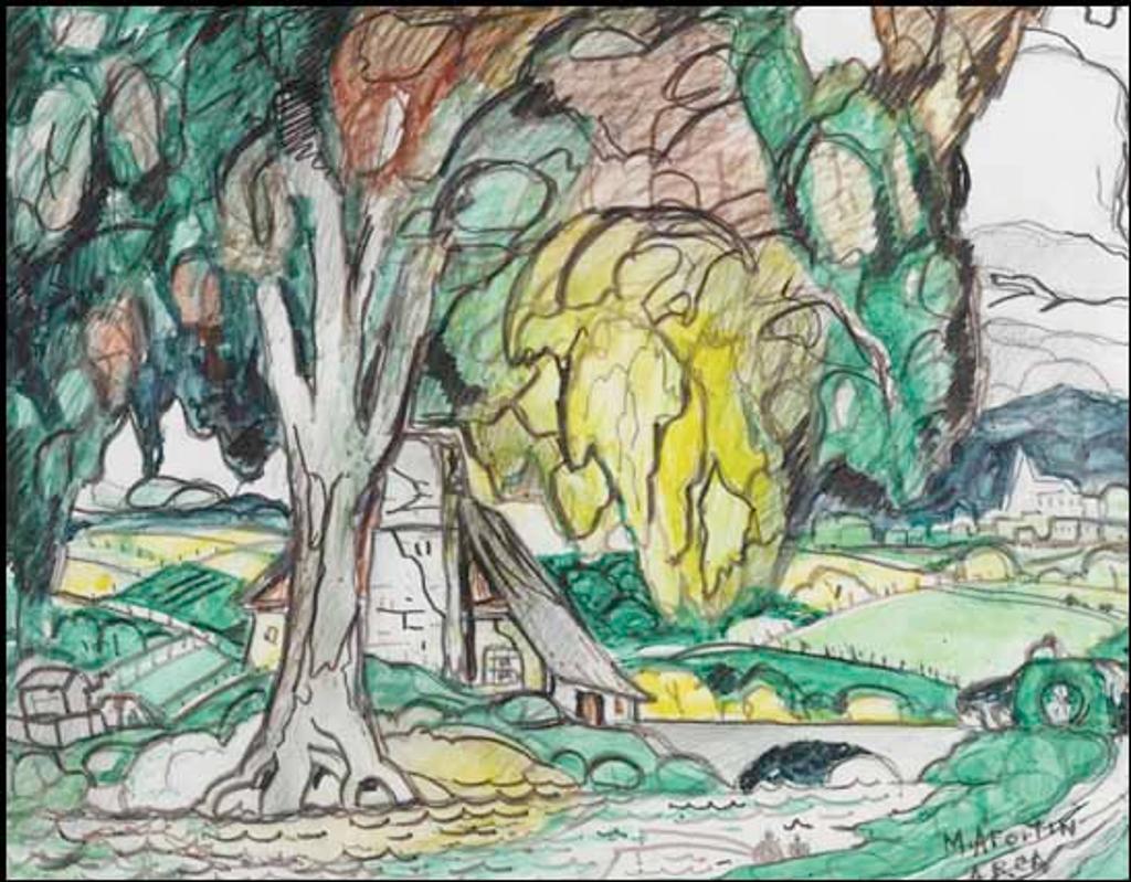 Marc-Aurèle Fortin (1888-1970) - Paysage Laurentien