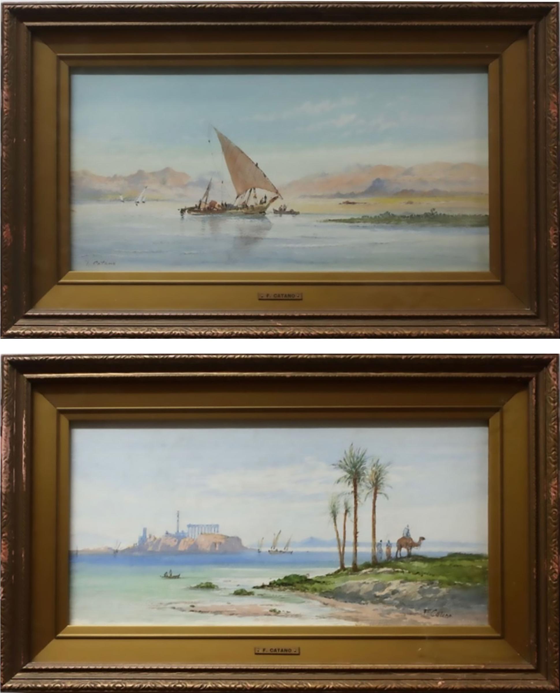 Frank Catano (1880-1920) - Untitled (Coastal Views)