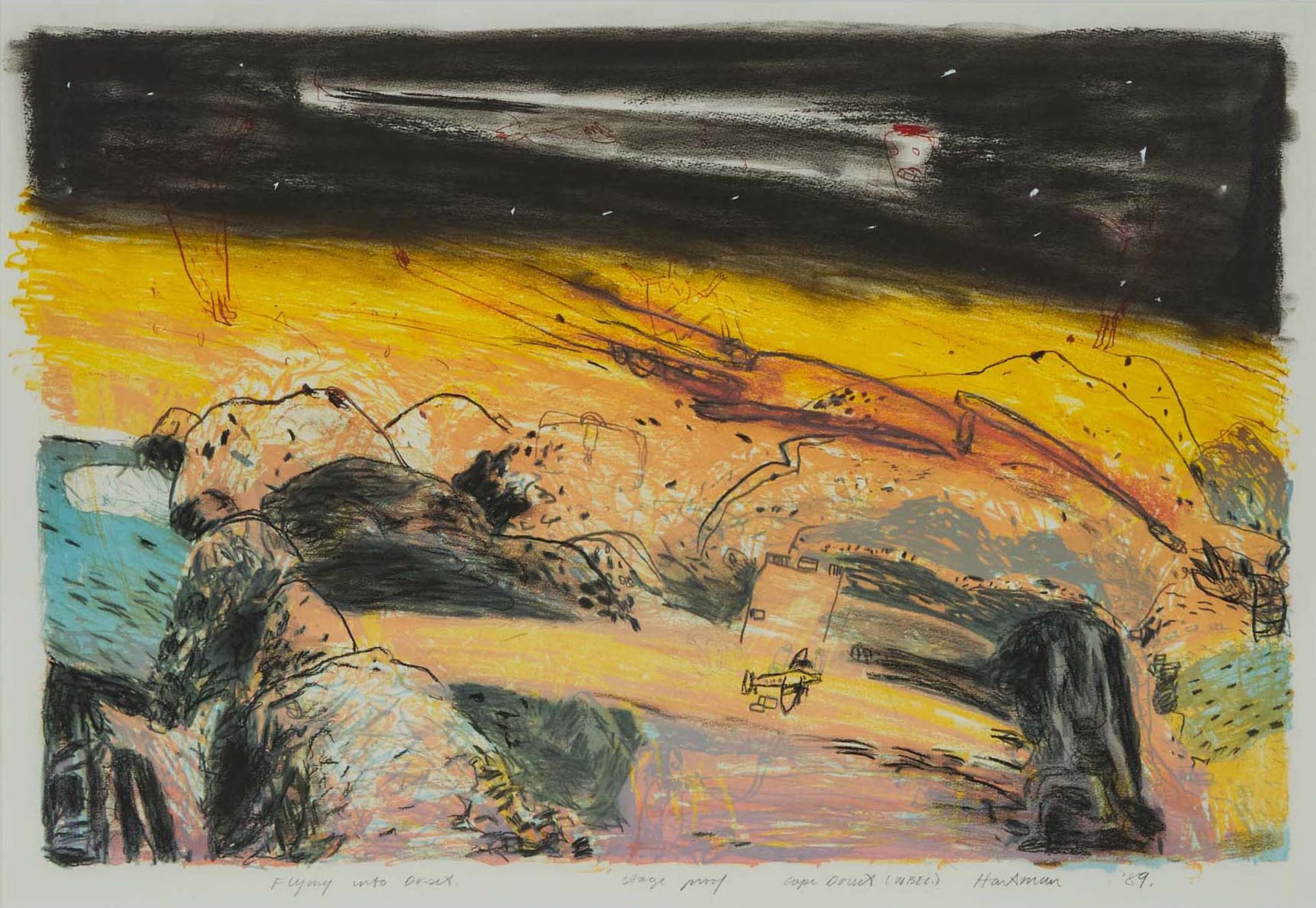 John Hartman (1950) - Flying Into Dorset, 1989