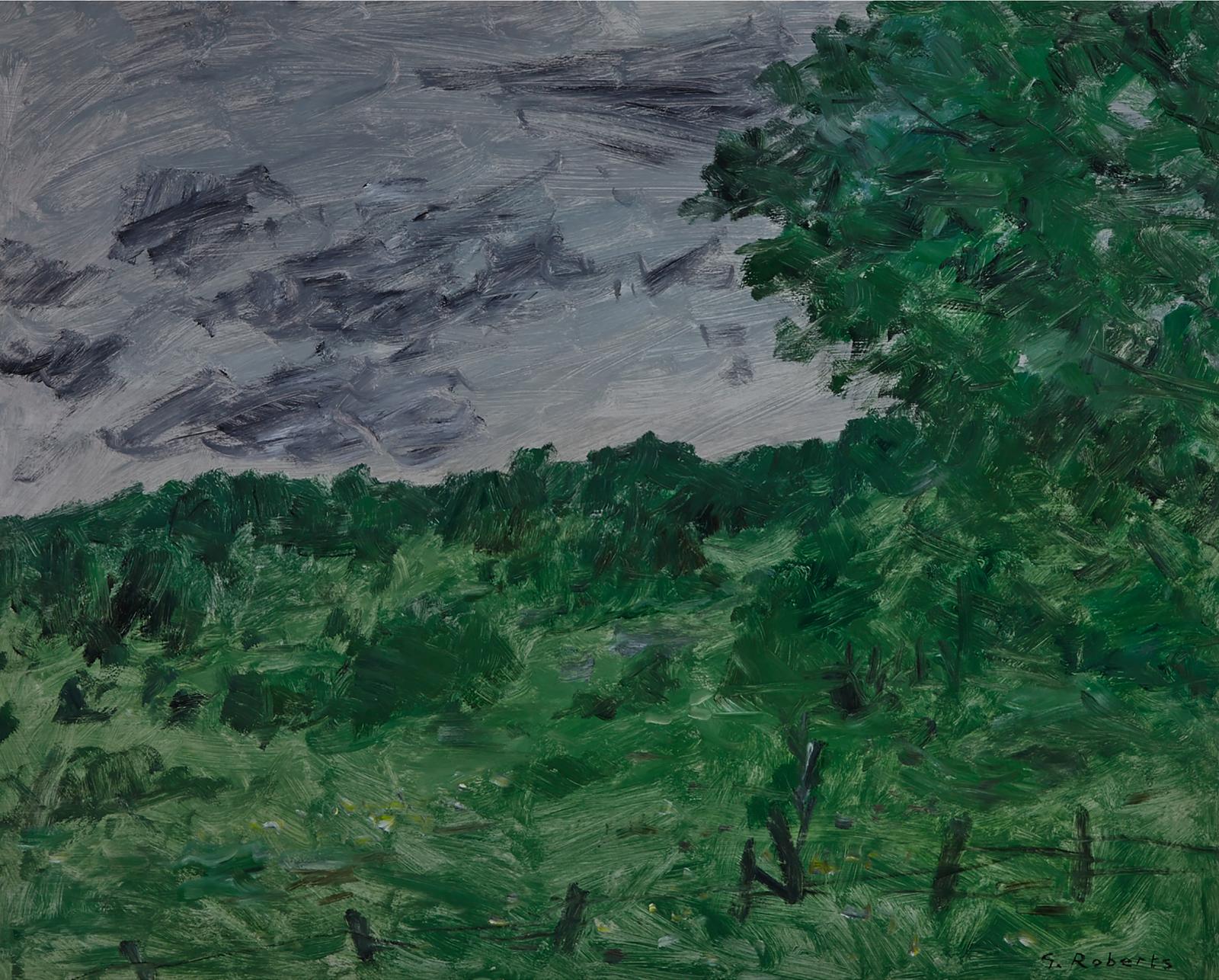 William Goodridge Roberts (1921-2001) - Landscape With Split-Rail Fence