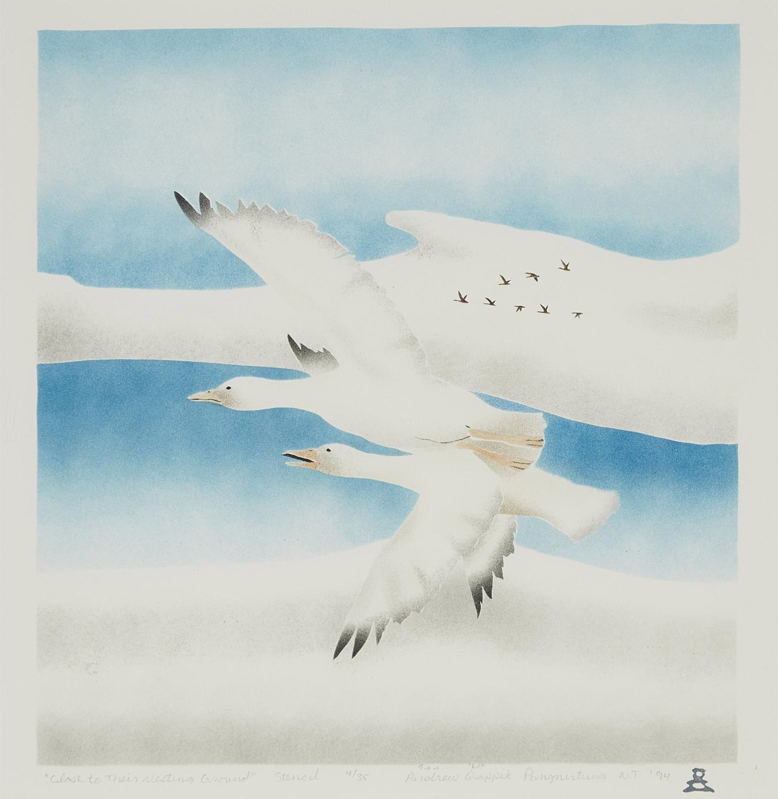 Andrew Karpik Qappik (1964) - Close To Their Nesting Grounds