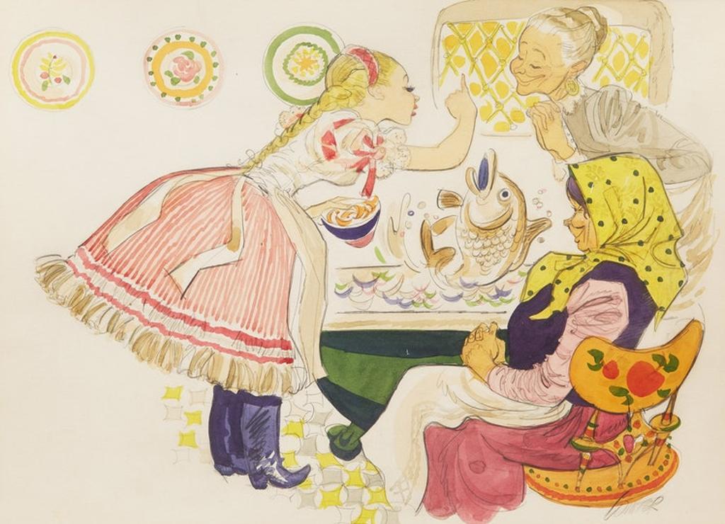 William Arthur Winter (1909-1996) - Fish for Dinner