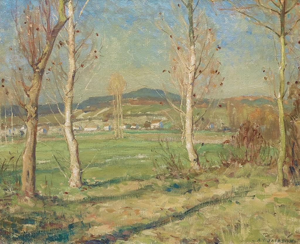 Alexander Young (A. Y.) Jackson (1882-1974) - October Morning, Épisy (1909)