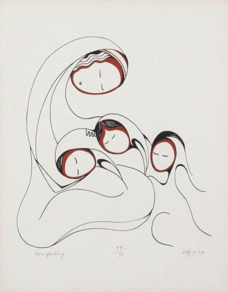 Daphne Odjig (1919-2016) - Comforting; 1979