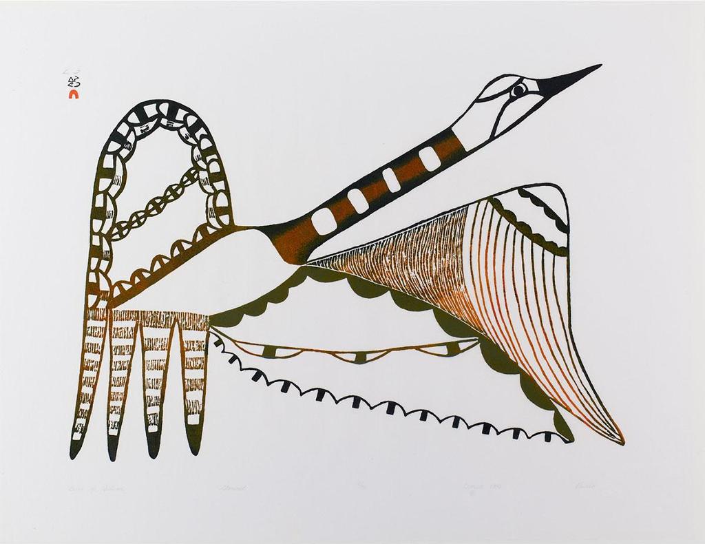 Pudlo Pudlat (1916-1992) - Bird Of Autumn