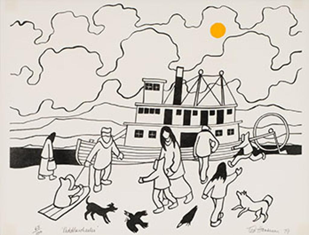 Ted Harrison (1926-2015) - Paddle Wheeler