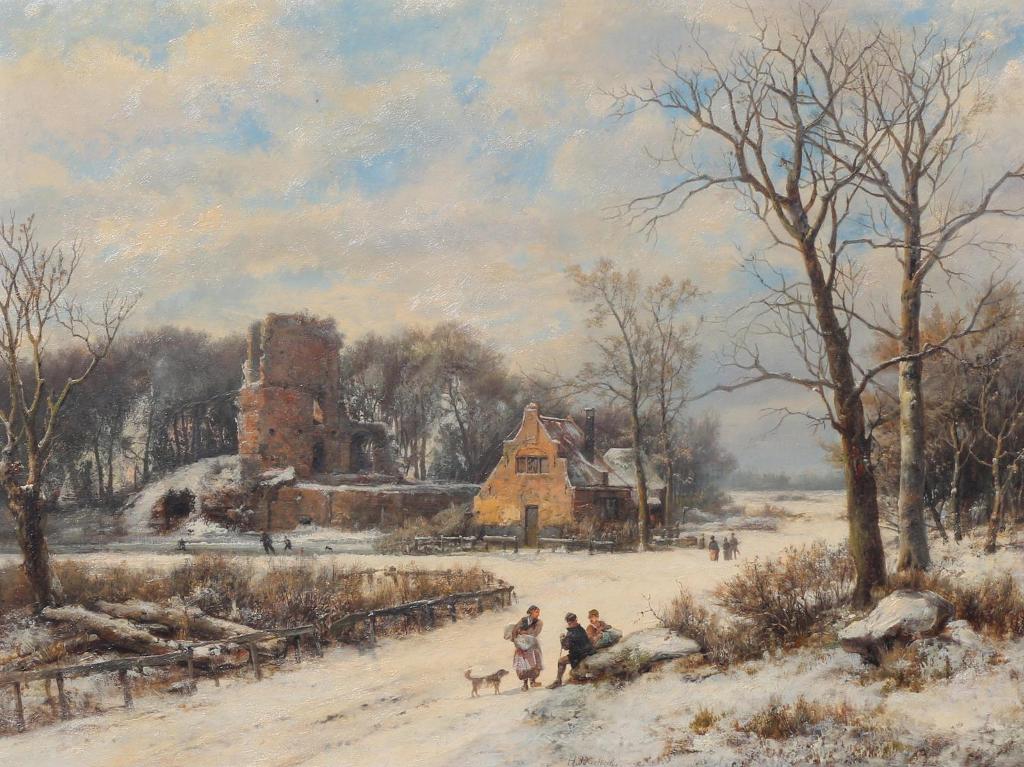 Johannes Hermann Barend Koekkoek (1840-1912) - A Wintry Morning