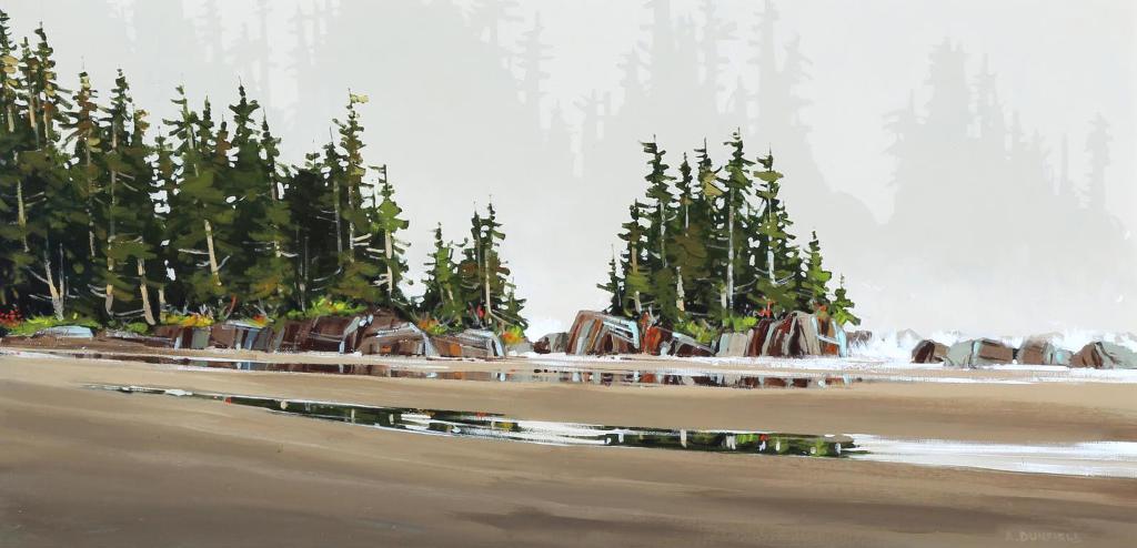 Allan Dunfield (1950) - Behind The Surf (Approaching The Surf On Vancouver Islands West Coast Near Tofino); 2014
