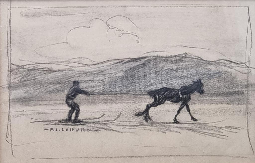 Frederick Simpson Coburn (1871-1960) - Horse Skiing