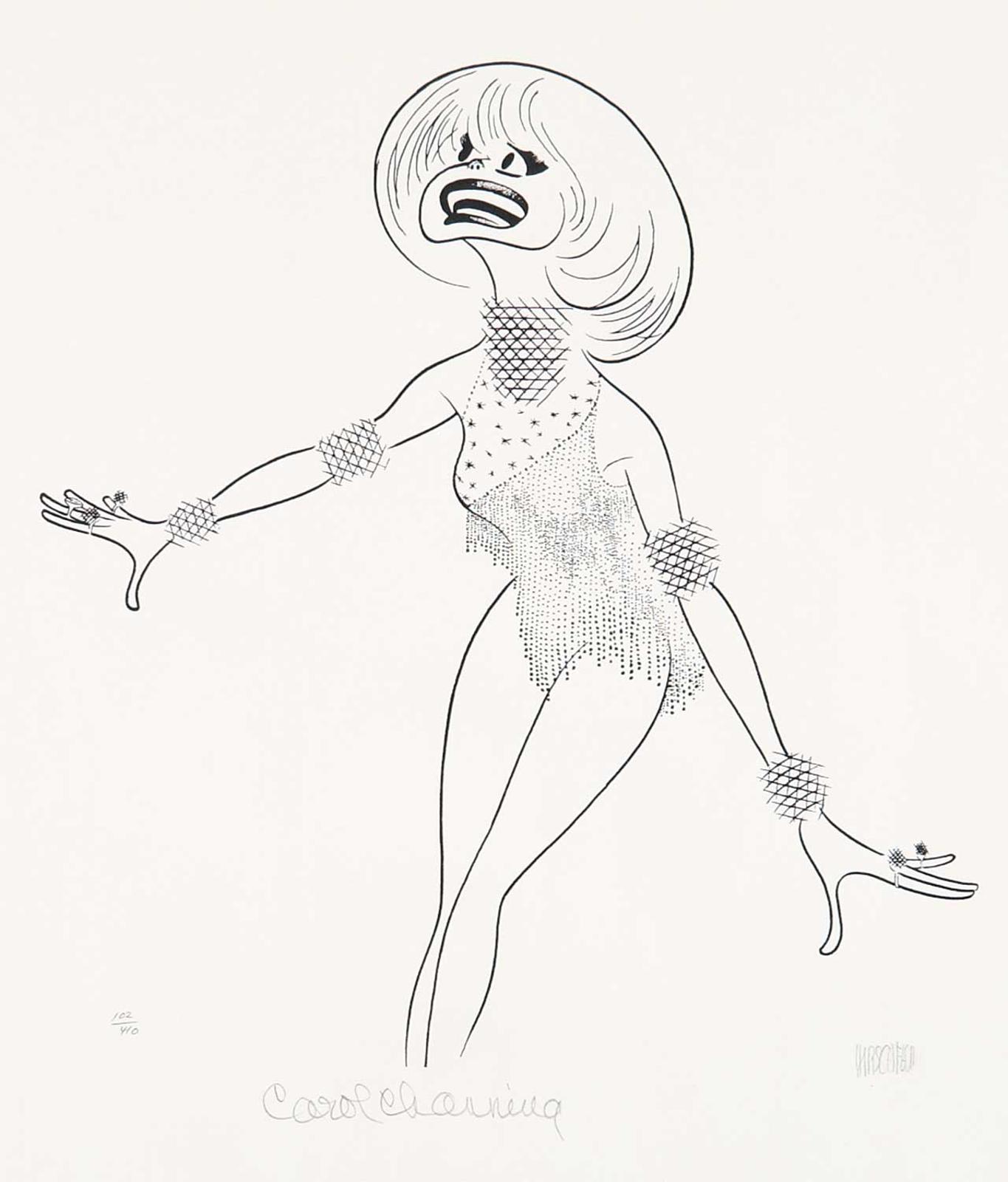 Al Hirschfeld (1903-2003) - Untitled - Carol Channing #102/410