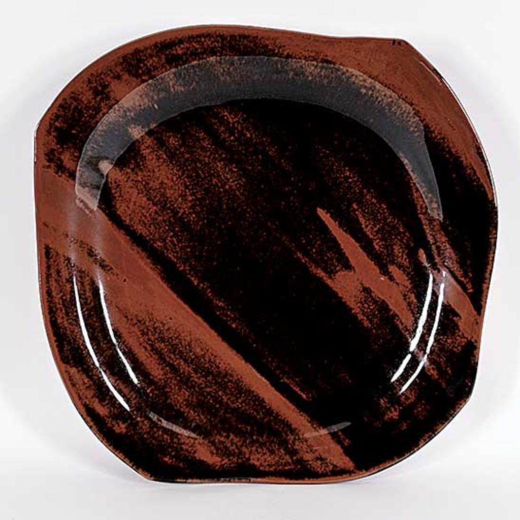 Franco Lopinto (1954) - Untitled - Burgundy and Black Platter