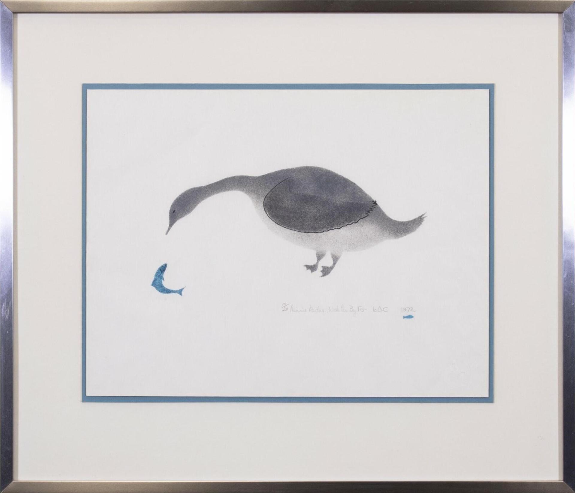 Minni Kaitak Kaitaq (1947) - Goose and Fish; 1972; ed. #10/20