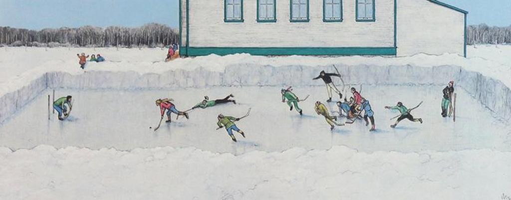 William Kurelek (1927-1977) - Breakaway; 1976