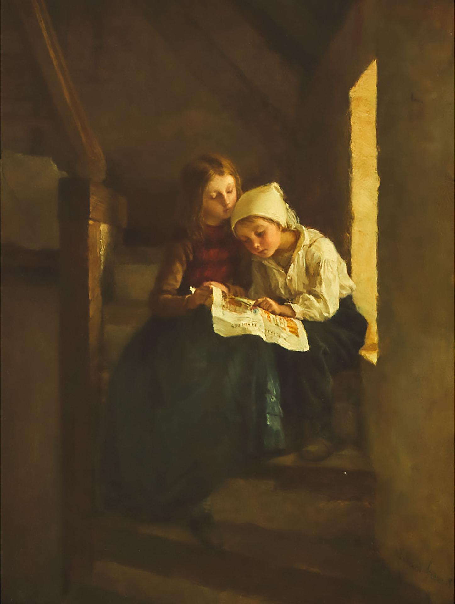 Pierre Edouard Frère (1819-1886) - Reading The News